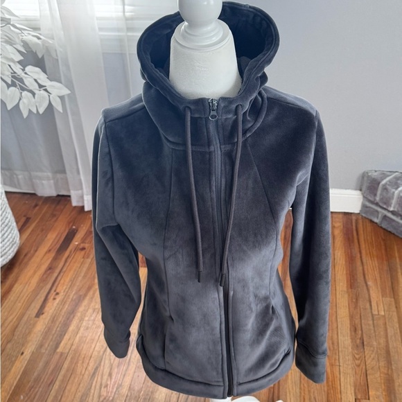 Gray Fleece Full Sip Hoodie - Picture 1 of 12